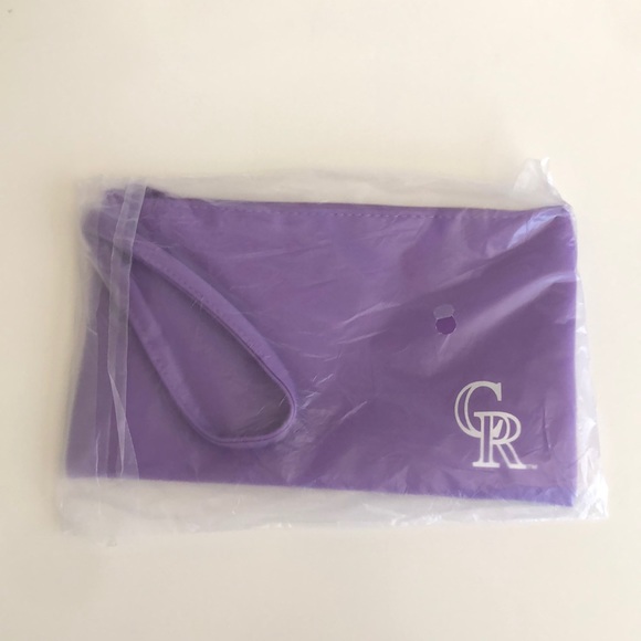 🎉3/$10🎉New Colorado Rockies Purple Wristlet - Picture 3 of 3
